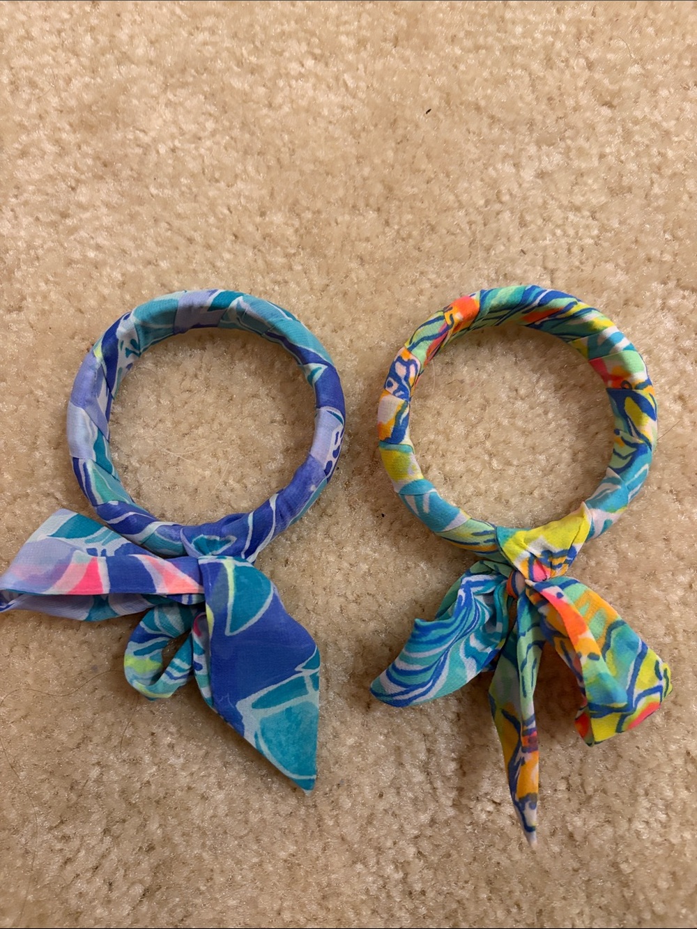 Lilly Pulitzer fabric bangles